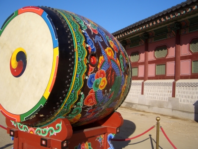 韓国の空の太鼓