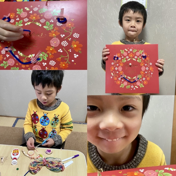 3月オンラインAtelier for KIDs「立体コラージュART