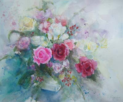 小山静江水彩画展