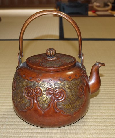 ♢中国清時代 真鍮製 薬鑵 薬缶 酒缶 茶器やかん 銅器銅製 珍物
