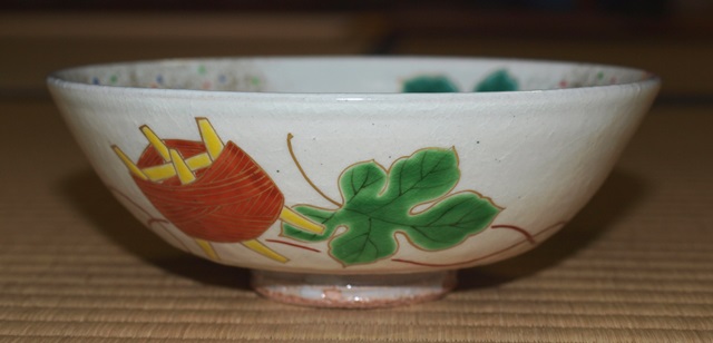 【茶道具】平茶碗 八月 常夏 茶道具】平茶碗 八月 常夏