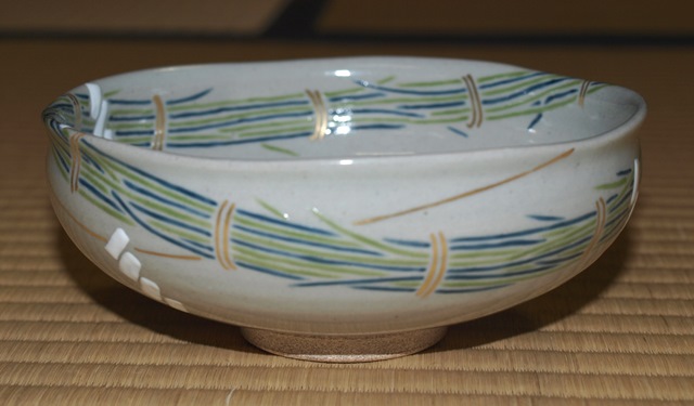 【茶道具】平茶碗 八月 常夏 茶道具】平茶碗 八月 常夏