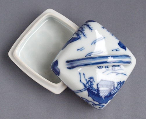 Ｓ１３０　香合　『真葛香斎造』『交趾』『玉龍香合』　共箱　茶道具 真葛焼 宮川香斎 面箱 香合 表千家 十四代 而妙斎 書付 茶道具 | 新栄堂