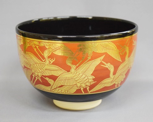 茶道具 七代高橋道八 鶴絵茶碗 | 茶道具 小西康のぶろぐ