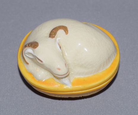 二代久世久宝造 交趾写し羊香合 淡々斎宗匠 | 茶道具 小西康のぶろぐ