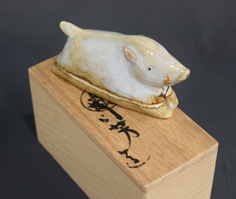 小峠丹山 猪香合 | 茶道具 小西康のぶろぐ