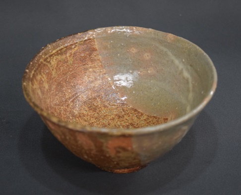 茶道具 出雲焼 イラボ 刷毛目 茶碗 11代 長岡空権 共箱 陶芸 伊羅保 茶道具 出雲焼 イラボ 刷毛目 茶碗 11代 長岡空権 共箱 陶芸 伊