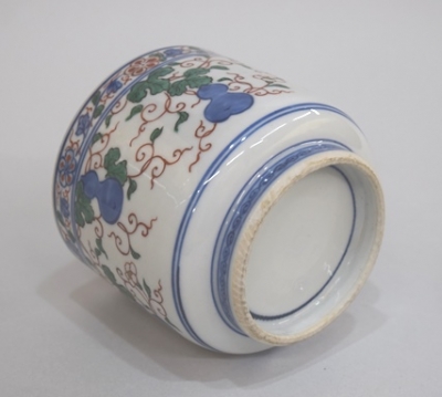 矢口永寿 赤絵瓢唐草絵火入 一双 | 茶道具 小西康のぶろぐ
