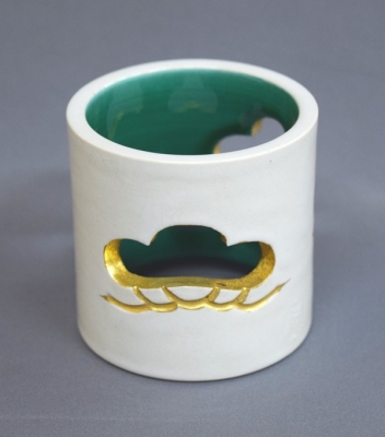 蓋置 赤茶交趾月兎蓋置 中村翠嵐作  共箱 茶道具 茶道 hutaoki-189_1.jpg?v=1709080361