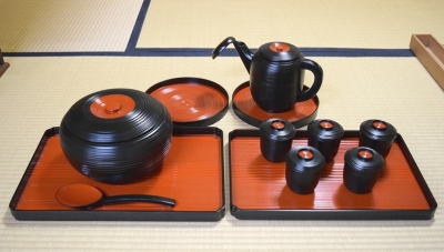 茶道具 飯器 木製 漆塗 （懐石道具 一揃 木製本漆塗 | 茶道具