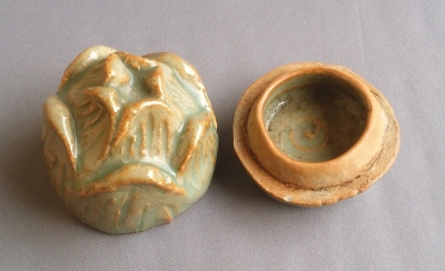 手塚充造 仁清ふきのとう香合（共箱） Yahoo!オークション -「仁清