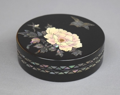 平安 伊藤表正 青貝 花鳥香合 | 茶道具 小西康のぶろぐ
