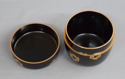 茶道具　鱗鶴蒔絵朱丸喰籠　川端　近左造 茶道具 鱗鶴蒔絵朱丸喰籠 川端 近左造 - メルカリ