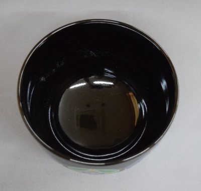 chica　京焼　六代　高橋道八作 桜模様　絵茶碗　時代箱　C　6760 茶道具 抹茶茶碗 色絵 扇面の図、京都 七代 高橋道八作、 鵬雲斎