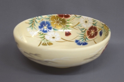 真葛焼 宮川香斎 撫子絵平茶碗 | 茶道具 小西康のぶろぐ