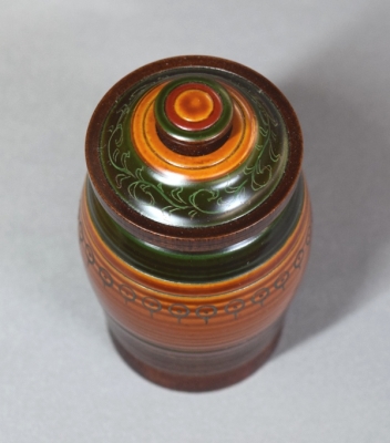 独楽塗煙草入 川端近左-
