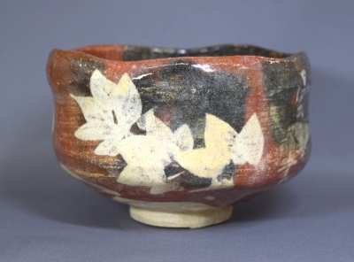 樂弘入 手向山（紅葉） 赤茶碗 川村曼舟 | 茶道具 小西康のぶろぐ