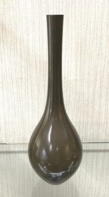 糸目鶴首花入 大西清右衛門作 （MAINICHI AUCTION SALE 798