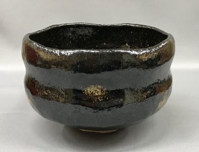 茶道具  黒楽茶碗  二代 小川長楽 造 栗山園オンライン通販部 / 【出物】 黒茶碗 2代小川長楽
