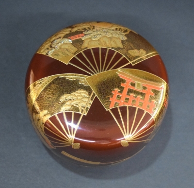 一瓢斎 三景蒔絵 扇面平棗 即中斎 | 茶道具 小西康のぶろぐ