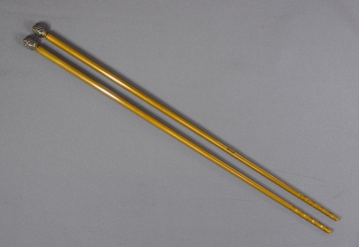 吉羽與兵衛 南鐐松笠頭 火箸 | 茶道具 小西康のぶろぐ