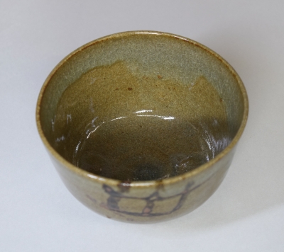 古織部茶碗 「蓬莱」 裏千家十三代 円能斎花押 　　　　　m732 古織部茶碗 「蓬莱」 裏千家十三代 円能斎花押 m732 - メルカリ