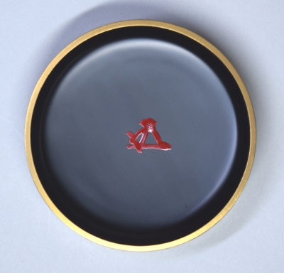小椋左近作 竹桐波大棗 茶道具 在銘 共箱/共布 V46