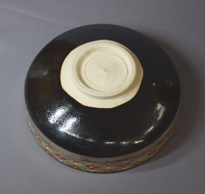 真葛焼 四代宮川香斎 黒仁清 花七宝ツナギ 平茶碗 | 茶道具 小西康のぶろぐ
