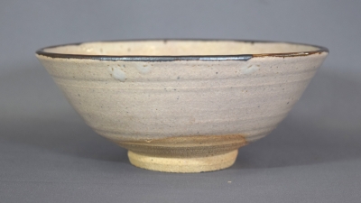 人間国宝/中里無庵作(十二代中里太郎衛門) 絵唐津茶碗 鵬雲斎書付箱 AL166