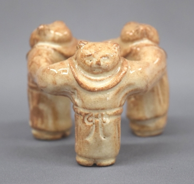 紅梅蓋置 十四代坂倉新兵衛 萩 三ツ唐子蓋置 | 茶道具 小西康のぶろぐ