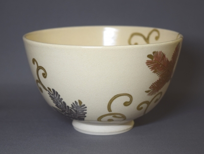 久世久宝 仁清写 金銀 松唐草茶碗 淡々斎 | 茶道具 小西康のぶろぐ