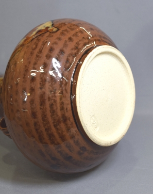 223 花瓶　笹耳付　膳所焼き SOUVENIR 223 花瓶 笹耳付 膳所焼き SOUVENIR