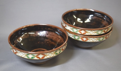 四代宮川香斎 瀬戸釉 七宝 数茶碗 | 茶道具 小西康のぶろぐ