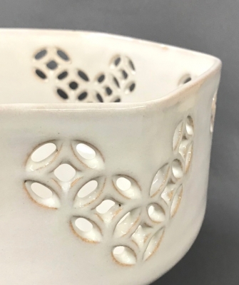 須田秀石③　茶懐石用　江戸切子　金彩　外蓋菜物碗揃　六客セット 須田秀石③ 茶懐石用 江戸切子 金彩 外蓋菜物碗揃 六