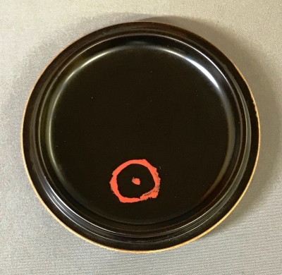 大梅和尚 碁筒茶器（江州少林寺 一休禅師手栽のもくせい古材