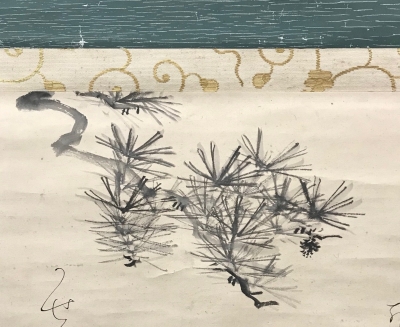 太田垣蓮月 自画賛 松風の歌 横軸 | 茶道具 小西康のぶろぐ 太田垣蓮月 自画賛 松風の歌 横軸 | 茶道具 小西康のぶろぐ