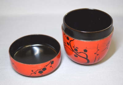 川瀬表完 棗 梅と菊の絵 工芸品
