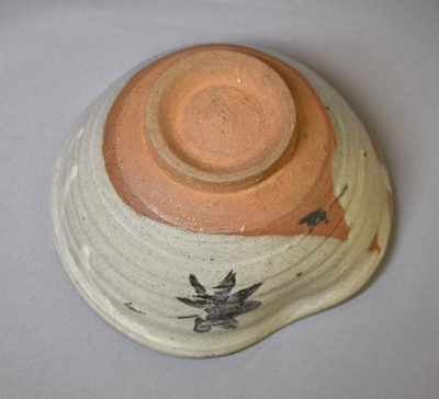 茶道具　唐津焼　絵唐津　茶碗　裏千家十四代淡々斎書付箱　D　R5716 絵唐津茶碗 十四代 中里太郎右衛門 作 ※本人作