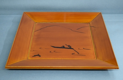 激安正規品 即中斎自画 山水絵 四方盆 飛騨春慶塗 | 小西康のぶろぐ 茶道具 その他
