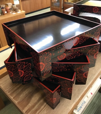 利休好 吉野蒔絵 脚付折敷 五客 飯器 杓子 | 茶道具 小西康のぶろぐ