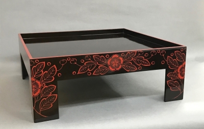 利休好 吉野蒔絵 脚付折敷 五客 飯器 杓子 | 茶道具 小西康のぶろぐ