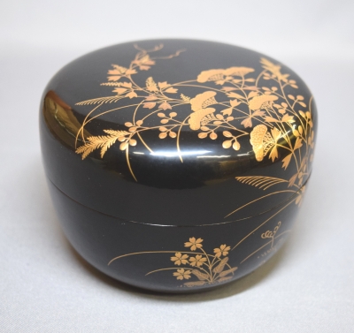 【 高木玉栄 / 大棗 】棗 なつめ 茶道具 共箱付き 鵬雲斎箱 秋草 高木玉栄 / 大棗 】棗 なつめ 茶道具 共箱付き 鵬雲斎箱 秋草