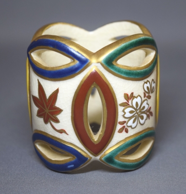 清閑寺窯 杉田祥平 色絵四季七宝蓋置 | 茶道具 小西康のぶろぐ