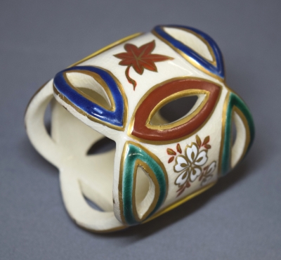 清閑寺窯 杉田祥平 色絵四季七宝蓋置 | 茶道具 小西康のぶろぐ