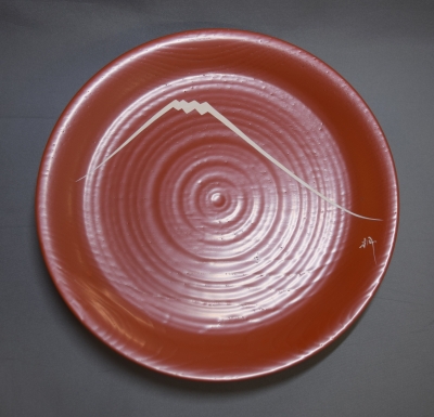 鈴木表朔 富士絵 朱塗菓子器 | 茶道具 小西康のぶろぐ