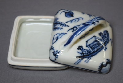 真葛焼 宮川香斎 染付 角田川香合 | 茶道具 小西康のぶろぐ