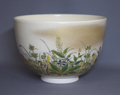 清閑寺窯 杉田祥平 春秋草花 茶碗 | 茶道具 小西康のぶろぐ