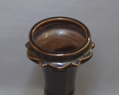 膳所焼 岩崎新庄 輪花口花入 | 茶道具 小西康のぶろぐ