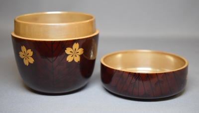 漆専堂 漆園 柳桜蒔絵 溜大棗 而妙斎宗匠 | 茶道具 小西康のぶろぐ