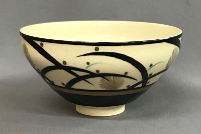 清閑寺窯 杉田祥平 色絵仁清 月露草茶碗 | 茶道具 小西康のぶろぐ